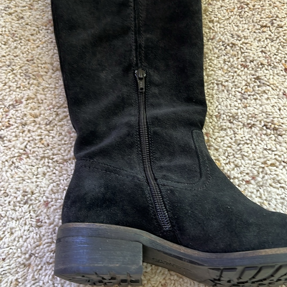 Franco Sarto Black Suede Boots - Picture 2 of 8